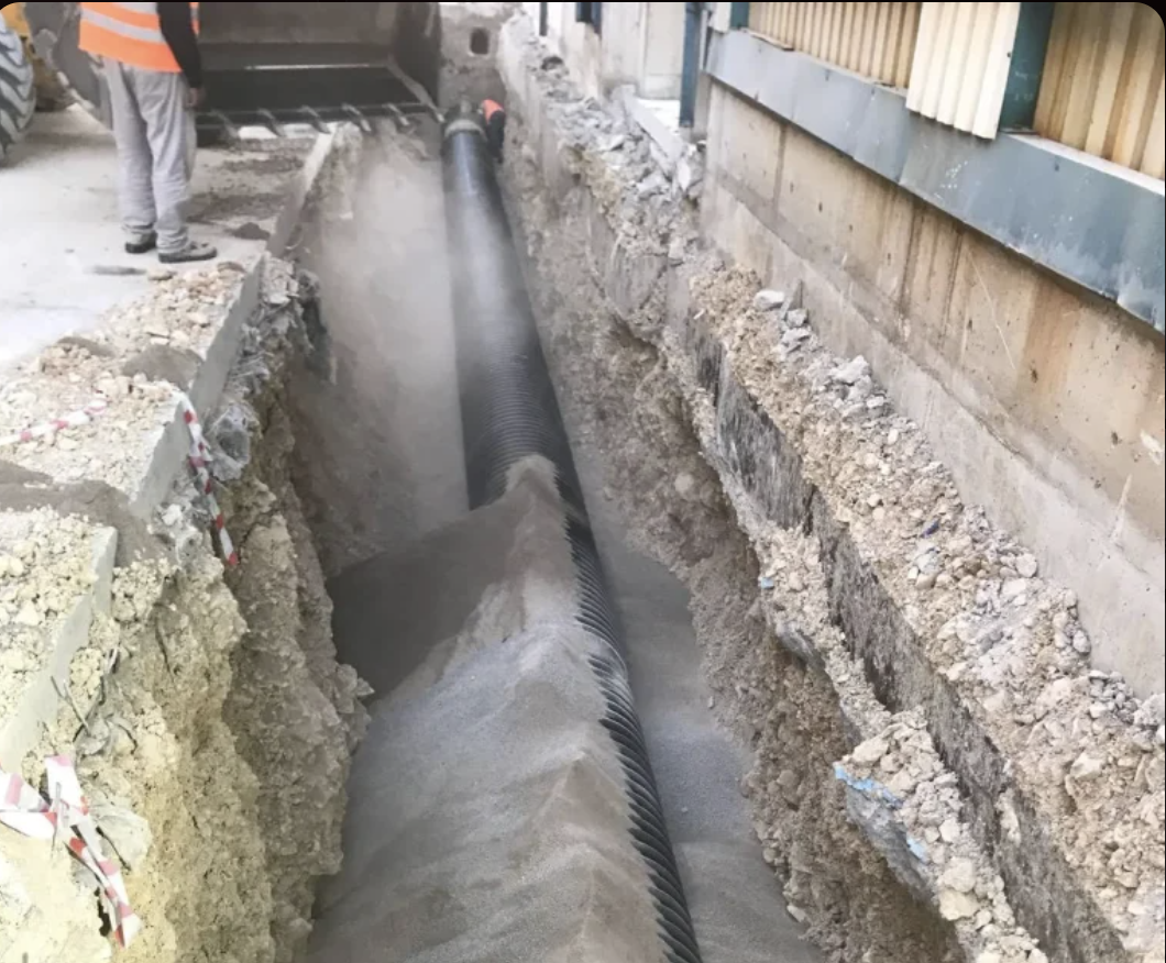 MMK METALURJİ 800’lük Koruge Boru Döşeme