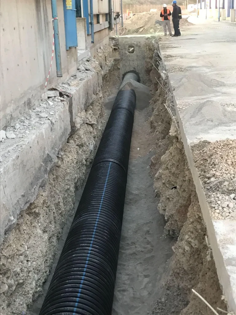 MMK METALURJİ 800’lük Koruge Boru Döşeme