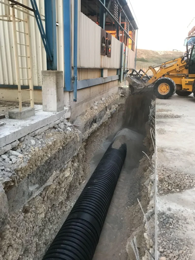 MMK METALURJİ 800’lük Koruge Boru Döşeme