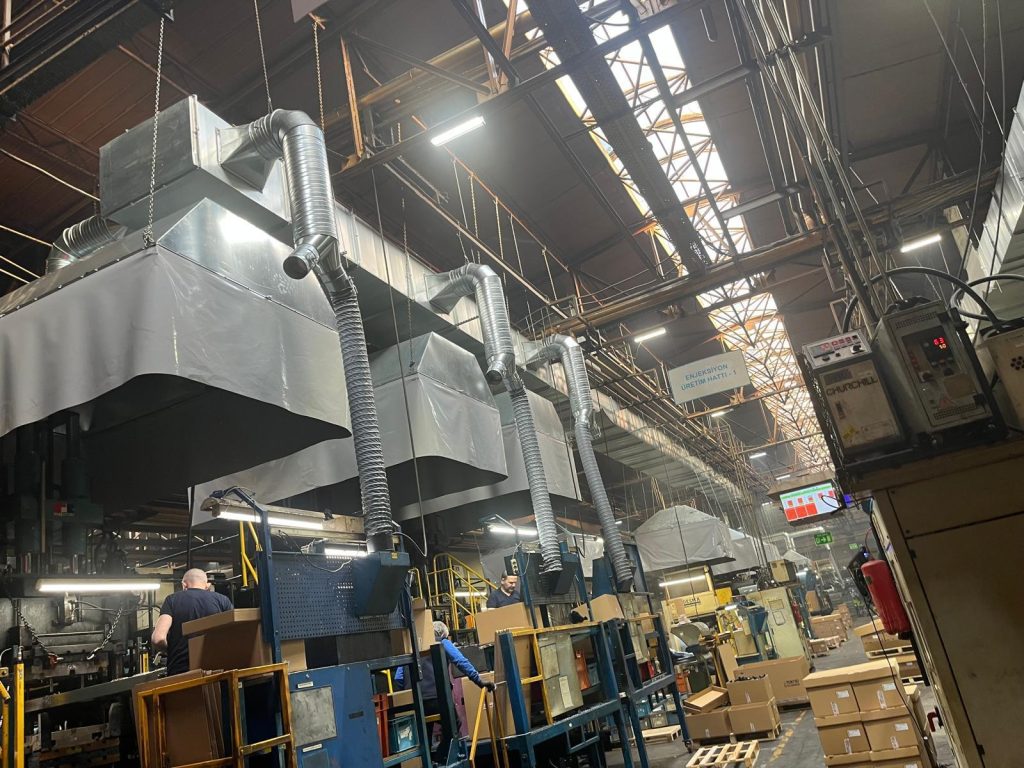 Tekno Kauçuk GOSB Tesisi Havalandırma Tesisatı İşi